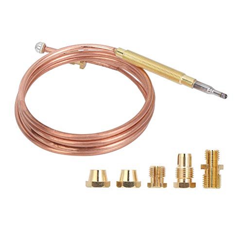 Joyzan Universal-Thermoelement, Temperatursensor mit 5 Muttern, Gas Thermoelement Set, Adapter für Gasöfen, Induktionsherde, Gasherde, Gasgrill, Heizgeräte, Boiler, Warmwasserbereiter von Joyzan