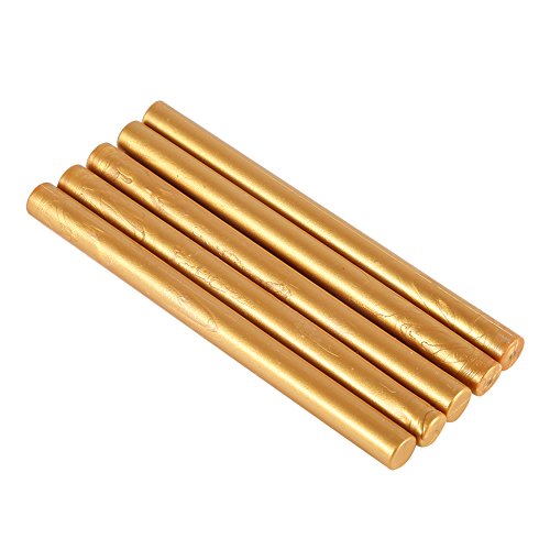 Klebepistole Siegelwachs Sticks, Wachs Siegel Stöcke Siegelwachsstäbchen Siegellackstäbchen Klebepistolen Sticks Vintage Stempel Wachsstifte für Hochzeitseinladungen Karten Umschläge[Weißsilber] von Joyzan