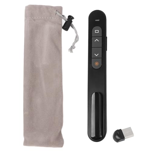 USB-Präsentationsklicker, Presenter Remote Smart Board Clicker Diashow-Computer mit Laserpointer, Batteriebetriebener Infrarot-Elektronikstift, Lautstärkeregelung für PPT,PC,Laptop USB-Präsentationsklicker, Presenter Remote Smart Board Clicker Diashow-Computer mit Laserpointer, Batteriebetriebener Infrarot-Elektronikstift, Lautstärkeregelung für PPT,PC,Laptop von Joyzan