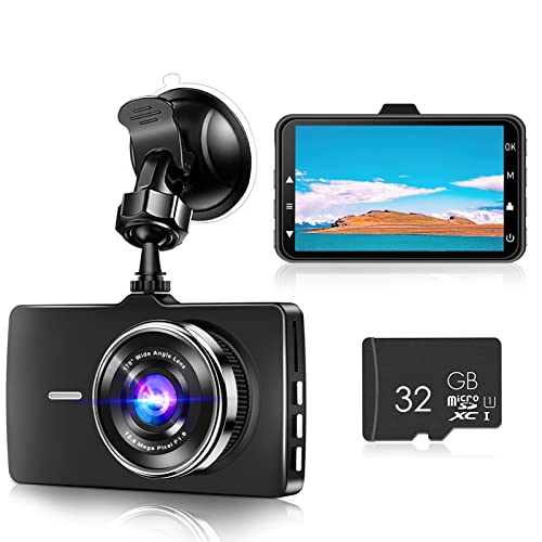 Jpnew 4K Dashcam Auto WiFi Autokamera mit 32G SD Karte 170 ° Weitwinkel WDR Nachtsicht Dash Camera mit G-Sensor Loop-Aufnahme Parküberwachung und Bewegungserkennung von Jpnew
