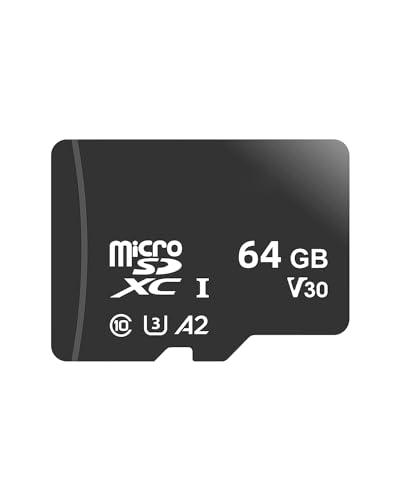 64 GB microSDXC UHS-I Speicherkarte – Lesegeschwindigkeit bis zu 40 MB/s, Full HD & 4K UHD, UHS-I, erweiterter Speicher für Smartphones, Kamera, Laptop von Jqimn