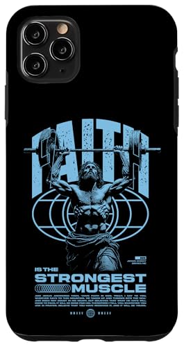 Glaube ist der stärkste Muskel Jesus Hülle für iPhone 11 Pro Max Glaube ist der stärkste Muskel Jesus Hülle für iPhone 11 Pro Max von Jrrts Jesus Fitnessstudio Designs