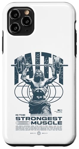 Glaube ist der stärkste Muskel Jesus Hülle für iPhone 11 Pro Max Glaube ist der stärkste Muskel Jesus Hülle für iPhone 11 Pro Max von Jrrts Jesus Fitnessstudio Designs