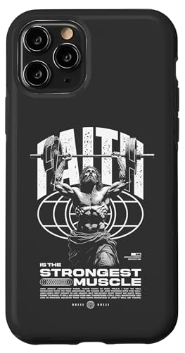 Glaube ist der stärkste Muskel Jesus Hülle für iPhone 11 Pro Glaube ist der stärkste Muskel Jesus Hülle für iPhone 11 Pro von Jrrts Jesus Fitnessstudio Designs