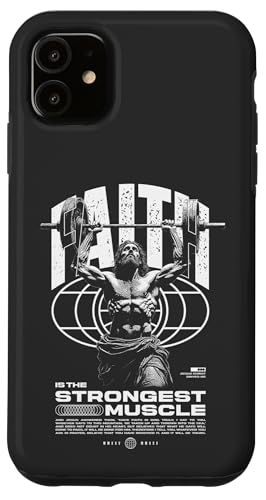 Glaube ist der stärkste Muskel Jesus Hülle für iPhone 11 Glaube ist der stärkste Muskel Jesus Hülle für iPhone 11 von Jrrts Jesus Fitnessstudio Designs