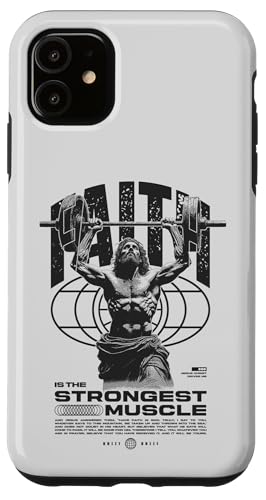 Glaube ist der stärkste Muskel Jesus Hülle für iPhone 11 Glaube ist der stärkste Muskel Jesus Hülle für iPhone 11 von Jrrts Jesus Fitnessstudio Designs