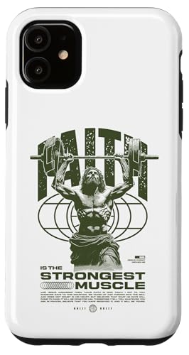 Glaube ist der stärkste Muskel Jesus Hülle für iPhone 11 Glaube ist der stärkste Muskel Jesus Hülle für iPhone 11 von Jrrts Jesus Fitnessstudio Designs