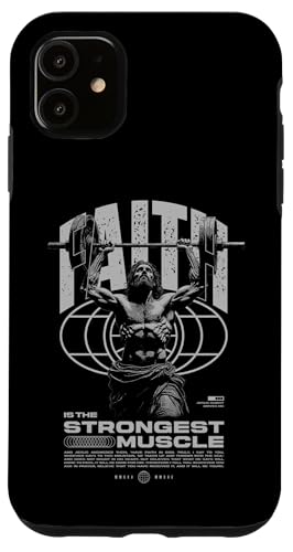 Glaube ist der stärkste Muskel Jesus Hülle für iPhone 11 Glaube ist der stärkste Muskel Jesus Hülle für iPhone 11 von Jrrts Jesus Fitnessstudio Designs