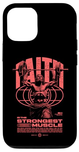 Glaube ist der stärkste Muskel Jesus Hülle für iPhone 12/12 Pro Glaube ist der stärkste Muskel Jesus Hülle für iPhone 12/12 Pro von Jrrts Jesus Fitnessstudio Designs