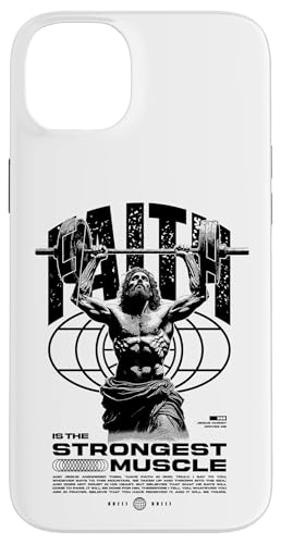 Glaube ist der stärkste Muskel Jesus Hülle für iPhone 14 Plus Glaube ist der stärkste Muskel Jesus Hülle für iPhone 14 Plus von Jrrts Jesus Fitnessstudio Designs