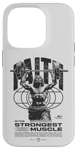 Glaube ist der stärkste Muskel Jesus Hülle für iPhone 14 Pro Glaube ist der stärkste Muskel Jesus Hülle für iPhone 14 Pro von Jrrts Jesus Fitnessstudio Designs