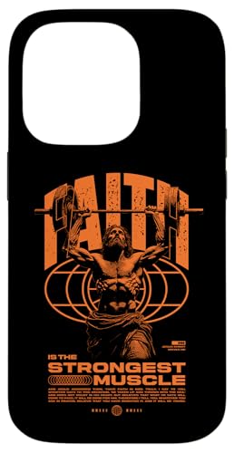 Glaube ist der stärkste Muskel Jesus Hülle für iPhone 14 Pro von Jrrts Jesus Fitnessstudio Designs