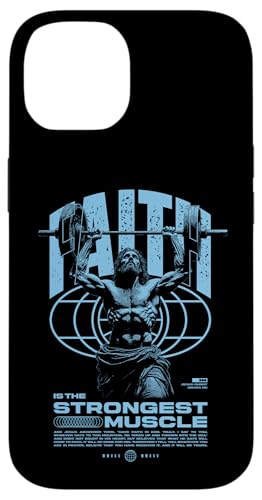 Glaube ist der stärkste Muskel Jesus Hülle für iPhone 14 Glaube ist der stärkste Muskel Jesus Hülle für iPhone 14 von Jrrts Jesus Fitnessstudio Designs