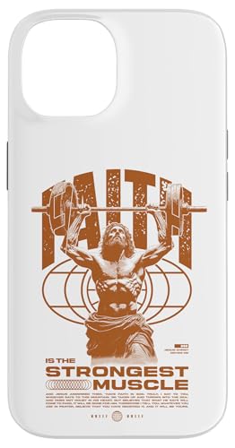 Glaube ist der stärkste Muskel Jesus Hülle für iPhone 14 Glaube ist der stärkste Muskel Jesus Hülle für iPhone 14 von Jrrts Jesus Fitnessstudio Designs