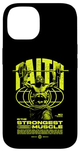 Glaube ist der stärkste Muskel Jesus Hülle für iPhone 14 Glaube ist der stärkste Muskel Jesus Hülle für iPhone 14 von Jrrts Jesus Fitnessstudio Designs