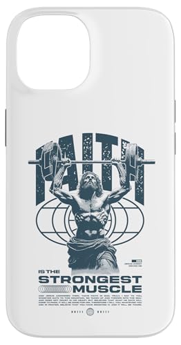 Glaube ist der stärkste Muskel Jesus Hülle für iPhone 14 Glaube ist der stärkste Muskel Jesus Hülle für iPhone 14 von Jrrts Jesus Fitnessstudio Designs