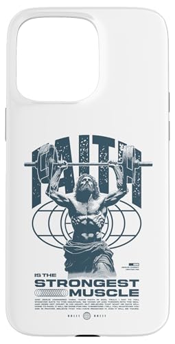 Glaube ist der stärkste Muskel Jesus Hülle für iPhone 15 Pro Max Glaube ist der stärkste Muskel Jesus Hülle für iPhone 15 Pro Max von Jrrts Jesus Fitnessstudio Designs