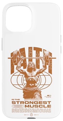 Glaube ist der stärkste Muskel Jesus Hülle für iPhone 15 Glaube ist der stärkste Muskel Jesus Hülle für iPhone 15 von Jrrts Jesus Fitnessstudio Designs