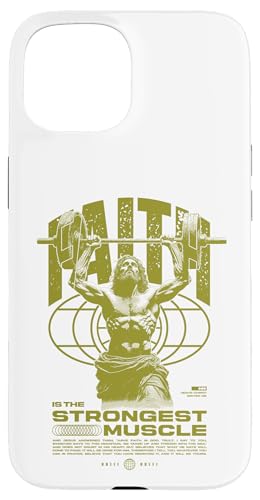 Glaube ist der stärkste Muskel Jesus Hülle für iPhone 15 Glaube ist der stärkste Muskel Jesus Hülle für iPhone 15 von Jrrts Jesus Fitnessstudio Designs