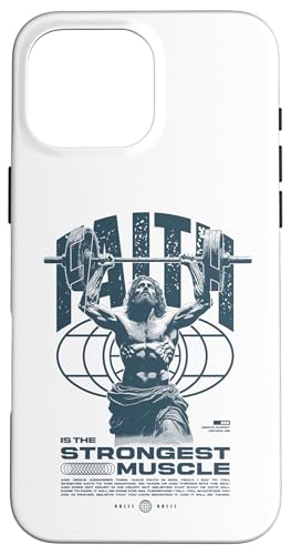 Glaube ist der stärkste Muskel Jesus Hülle für iPhone 16 Pro Max von Jrrts Jesus Fitnessstudio Designs