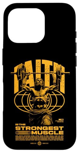 Glaube ist der stärkste Muskel Jesus Hülle für iPhone 16 Pro Glaube ist der stärkste Muskel Jesus Hülle für iPhone 16 Pro von Jrrts Jesus Fitnessstudio Designs