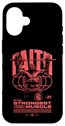 Glaube ist der stärkste Muskel Jesus Hülle für iPhone 16 Glaube ist der stärkste Muskel Jesus Hülle für iPhone 16 von Jrrts Jesus Fitnessstudio Designs