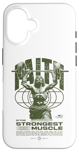 Glaube ist der stärkste Muskel Jesus Hülle für iPhone 16 Glaube ist der stärkste Muskel Jesus Hülle für iPhone 16 von Jrrts Jesus Fitnessstudio Designs