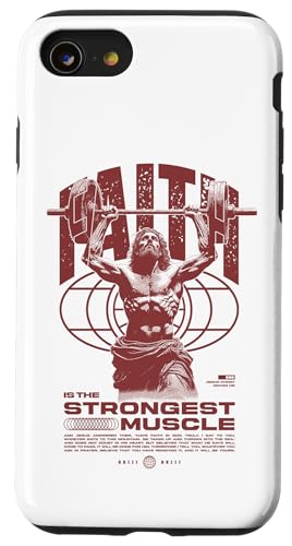 Glaube ist der stärkste Muskel Jesus Hülle für iPhone SE (2020) / 7 / 8 von Jrrts Jesus Fitnessstudio Designs