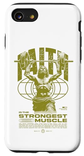 Glaube ist der stärkste Muskel Jesus Hülle für iPhone SE (2020) / 7 / 8 von Jrrts Jesus Fitnessstudio Designs