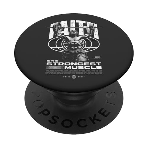 Glaube ist der stärkste Muskel Jesus PopSockets Klebender PopGrip Glaube ist der stärkste Muskel Jesus PopSockets Klebender PopGrip von Jrrts Jesus Fitnessstudio Designs