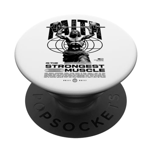 Glaube ist der stärkste Muskel Jesus PopSockets Klebender PopGrip Glaube ist der stärkste Muskel Jesus PopSockets Klebender PopGrip von Jrrts Jesus Fitnessstudio Designs