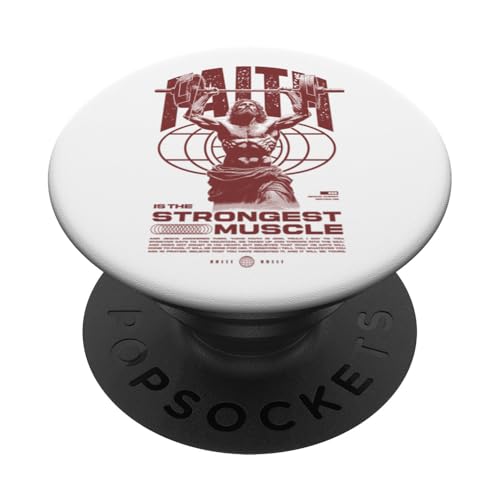 Glaube ist der stärkste Muskel Jesus PopSockets Klebender PopGrip Glaube ist der stärkste Muskel Jesus PopSockets Klebender PopGrip von Jrrts Jesus Fitnessstudio Designs