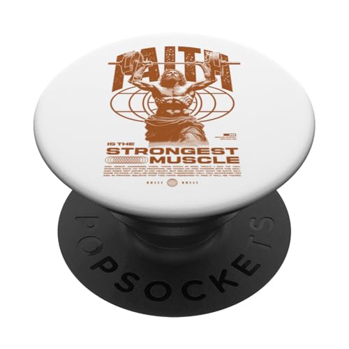 Glaube ist der stärkste Muskel Jesus PopSockets Klebender PopGrip Glaube ist der stärkste Muskel Jesus PopSockets Klebender PopGrip von Jrrts Jesus Fitnessstudio Designs