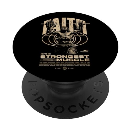 Glaube ist der stärkste Muskel Jesus PopSockets Klebender PopGrip Glaube ist der stärkste Muskel Jesus PopSockets Klebender PopGrip von Jrrts Jesus Fitnessstudio Designs