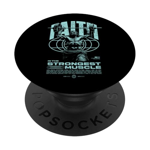 Glaube ist der stärkste Muskel Jesus PopSockets Klebender PopGrip Glaube ist der stärkste Muskel Jesus PopSockets Klebender PopGrip von Jrrts Jesus Fitnessstudio Designs