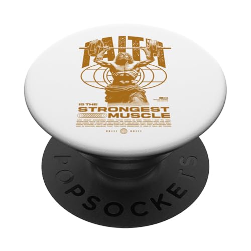 Glaube ist der stärkste Muskel Jesus PopSockets Klebender PopGrip Glaube ist der stärkste Muskel Jesus PopSockets Klebender PopGrip von Jrrts Jesus Fitnessstudio Designs