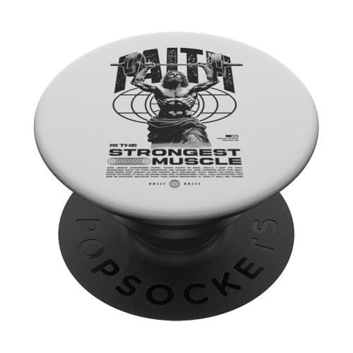 Glaube ist der stärkste Muskel Jesus PopSockets Klebender PopGrip Glaube ist der stärkste Muskel Jesus PopSockets Klebender PopGrip von Jrrts Jesus Fitnessstudio Designs
