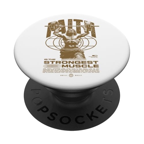 Glaube ist der stärkste Muskel Jesus PopSockets Klebender PopGrip Glaube ist der stärkste Muskel Jesus PopSockets Klebender PopGrip von Jrrts Jesus Fitnessstudio Designs