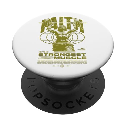 Glaube ist der stärkste Muskel Jesus PopSockets Klebender PopGrip Glaube ist der stärkste Muskel Jesus PopSockets Klebender PopGrip von Jrrts Jesus Fitnessstudio Designs
