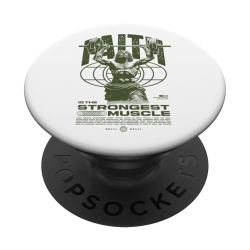 Glaube ist der stärkste Muskel Jesus PopSockets Klebender PopGrip Glaube ist der stärkste Muskel Jesus PopSockets Klebender PopGrip von Jrrts Jesus Fitnessstudio Designs