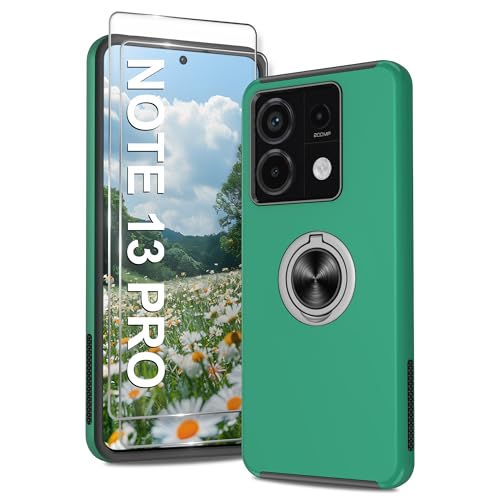 Jshru für Redmi Note 13 Pro 5G Hülle wtih Displayschutz, MIL-STD-810H Zertifiziert, 360° Airbag Schutz, Antibakterielle Beschichtung, Magnetic Mount Phone Cover für Xiaomi Redmi Note 13 Pro,Grün Jshru für Redmi Note 13 Pro 5G Hülle wtih Displayschutz, MIL-STD-810H Zertifiziert, 360° Airbag Schutz, Antibakterielle Beschichtung, Magnetic Mount Phone Cover für Xiaomi Redmi Note 13 Pro,Grün von Jshru