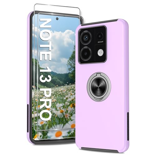 Jshru für Redmi Note 13 Pro 5G Hülle wtih Displayschutz, MIL-STD-810H Zertifiziert, 360° Airbag Schutz, Antibakterielle Beschichtung, Magnetic Mount Phone Cover für Xiaomi Redmi Note 13 Pro,Lila Jshru für Redmi Note 13 Pro 5G Hülle wtih Displayschutz, MIL-STD-810H Zertifiziert, 360° Airbag Schutz, Antibakterielle Beschichtung, Magnetic Mount Phone Cover für Xiaomi Redmi Note 13 Pro,Lila von Jshru