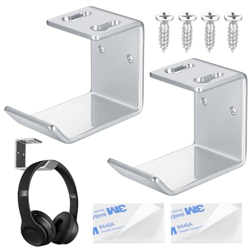 Jttxiu 2 STK Kopfhörerhalterung Wandhalterung, Kopfhörer Halterung, Headset Halterung, Kopfhörerständer Aufhänger für drahtlose und drahtgebundene Kopfhörer von Jttxiu