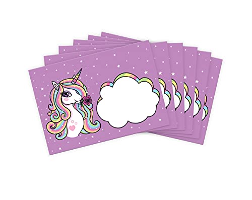 Briefumschläge Einhorn mit Kindermotiv Mädchen für Einladungskarten Gutscheine Geldgeschenke DIN C6 (15 Umschläge/selbstklebend mit Abziehstreifen) von JuNa-Experten