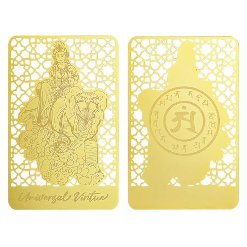 Juanxian Feng Shui Samantabhadra Gold Talisman Karte Karte Reichtum Porsperität Erfolg Glück Langlebigkeit Glück Juanxian Feng Shui Samantabhadra Gold Talisman Karte Karte Reichtum Porsperität Erfolg Glück Langlebigkeit Glück von Juanxian