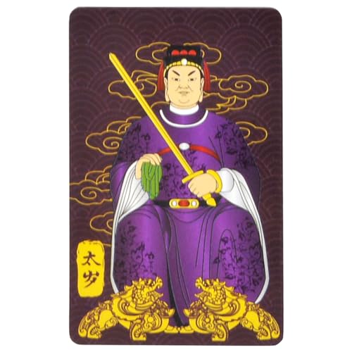 Juanxian Feng Shui lila Tai Sui Karte Home Harmony Amulett Reichtum Wohlstand Erfolg Glück Karte Neujahrsgeschenk W5499 von Juanxian
