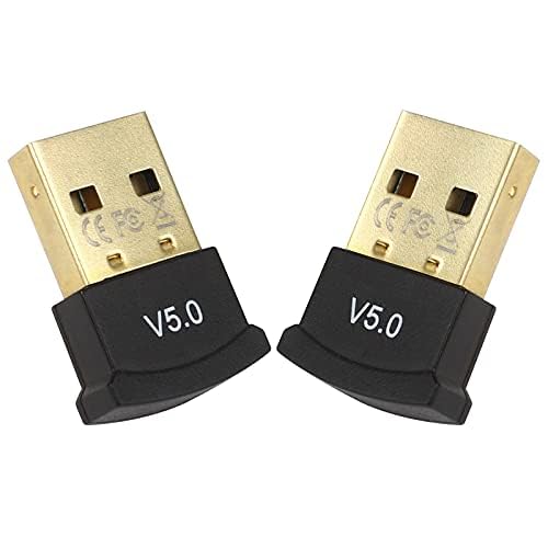 Jubaopen 2 Stück Bluetooth 5.0 USB Adapter Mini USB Empfänger Bluetooth USB Dongle Stick Wireless Empfänger für PC Windows 10/8.1/8/7 geeignet für Desktop Laptop Maus Tastatur Gamepad von Jubaopen