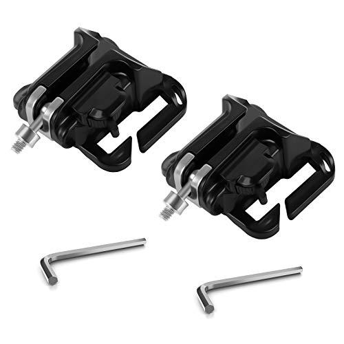 Jubaopen 2 Stück Kamera Halter Clip für Gürtel, Kamera Gürtel Halter DSLR-Kamera Aufhänger Gürtelclip Kamera Gurt Halterung mit 2 Schraubenschlüssel für Canon Nikon Sony DSLR (8.4×6.9×3.8cm Schwarz) von Jubaopen