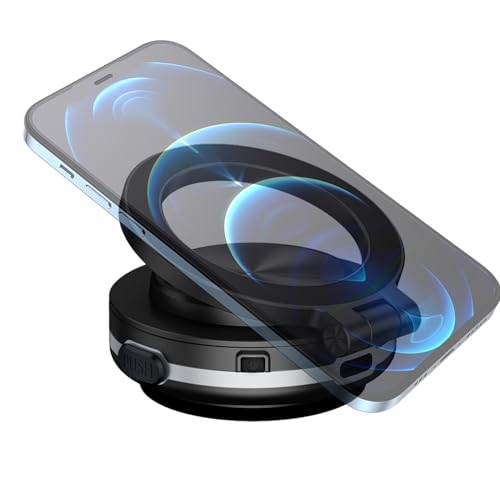 Jubepk Magnetic Phone Holder | Rotatable Magnetic Phone Mount | Suction Magnetic Phone Holder, Adjustable Magnetic Phone Holder with Magnetic Grip, Versatile Magnetic Car Phone Mount for Windshield von Jubepk