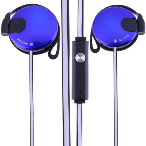 Clip on Ohrhörer verkabelt - 3,5 mm tragbarer Ohrhaken Sporthörer | Mobiltelefonzubehör zum Laufen, Training, Joggen, Wandern, Klettern, Ausgang Clip on Ohrhörer verkabelt - 3,5 mm tragbarer Ohrhaken Sporthörer | Mobiltelefonzubehör zum Laufen, Training, Joggen, Wandern, Klettern, Ausgang von Jubilofex